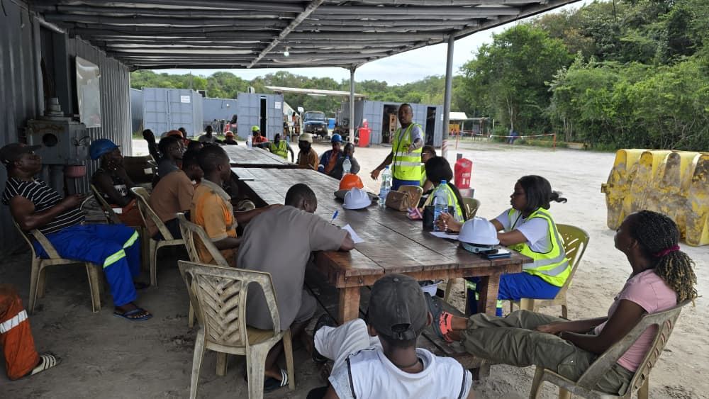 Réunion de coordination opérationnelle sur le site de Mayumba Potasse